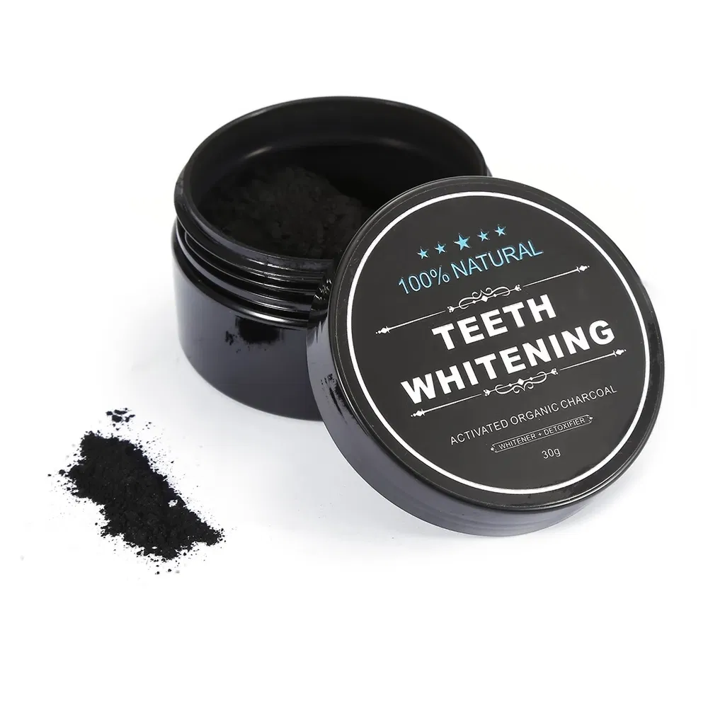 Organic Activated Charcoal Teeth Whitening Powder Custom Logo Tooth Powder