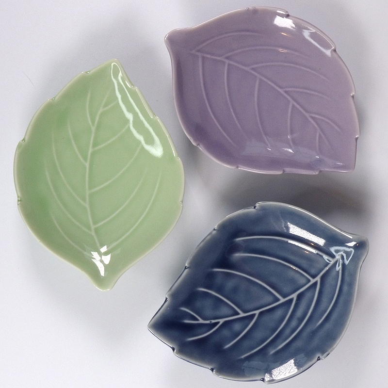 Fallen Leaf Shape Soap Dish Ceramic Cheap Soap Holder