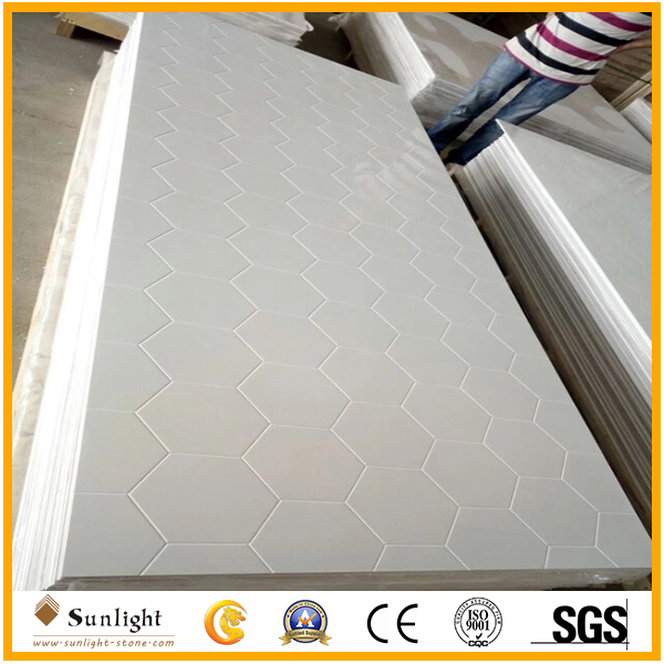 Glossy White Cultured Marble Tub Surround Panel for Apartment/Hotel