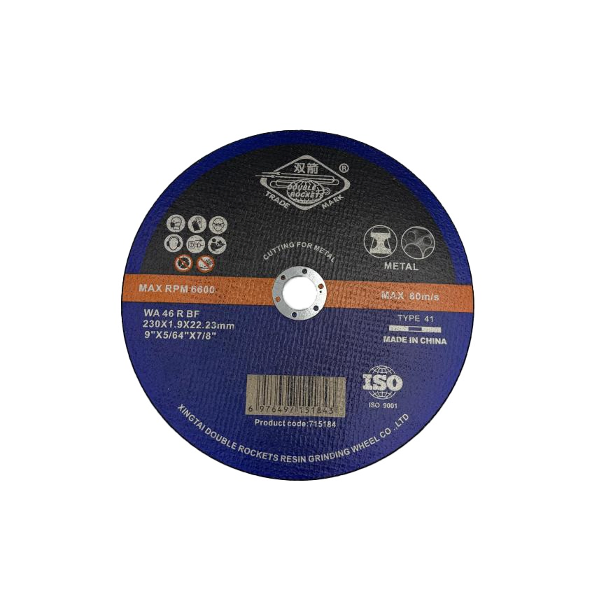 9 Inch 230*1.9*22.23mm Metal Cutting Disc for Metal/ Inox/Stainless Steel Abrasive Cut off Wheel Aluminum Oxide Cutting Disc