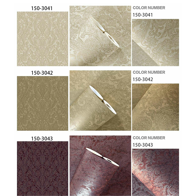 High-Quality Custom-Made Vintage Roman Style Mold-Proof and Fire-Resistant PVC Wallpaper for Waterproof Wall Decoration
