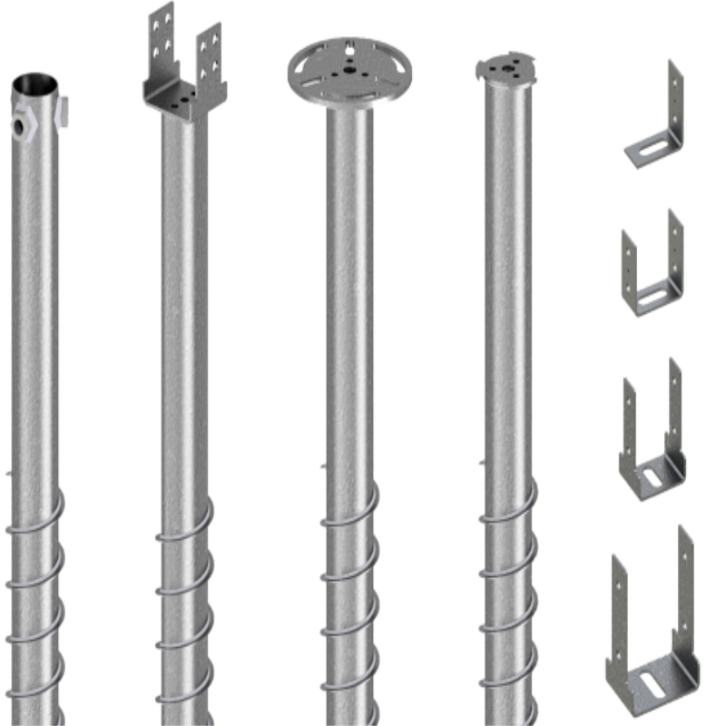 Винтовые анкеры Q235 HDG для грунта