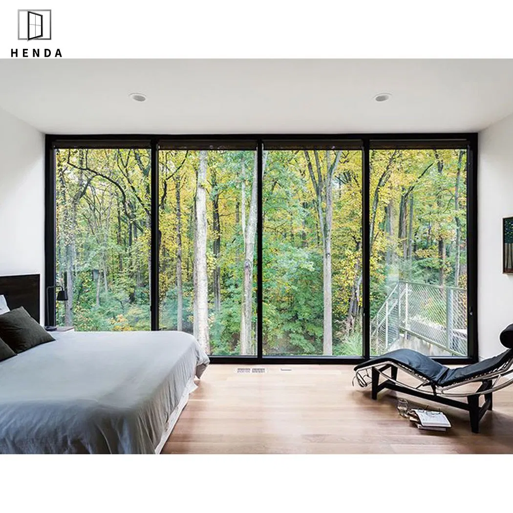 New Design America Stadard Modern Style PVC Waterproof Bifold Doors Windows Aluminum Interior Balcony Glass Sliding Door