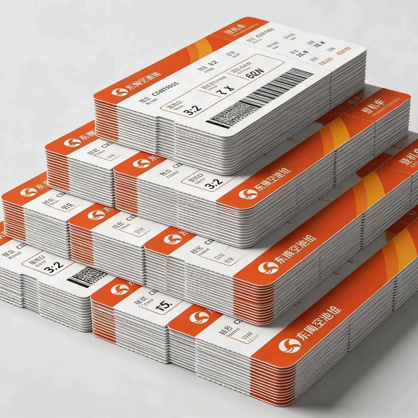 Eco-Friendly Custom Luggage Tag Boarding Pass Airline Flight Ticket Printing Manufacturer