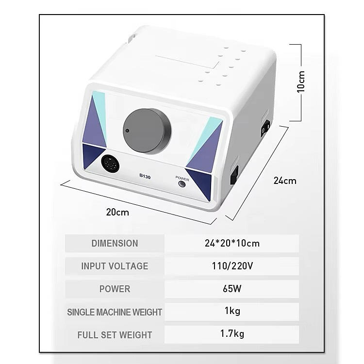 Plastic Professional Electric 45000rpm Strong 130 Nail Drill Machine Manicure Pedicure Equipment