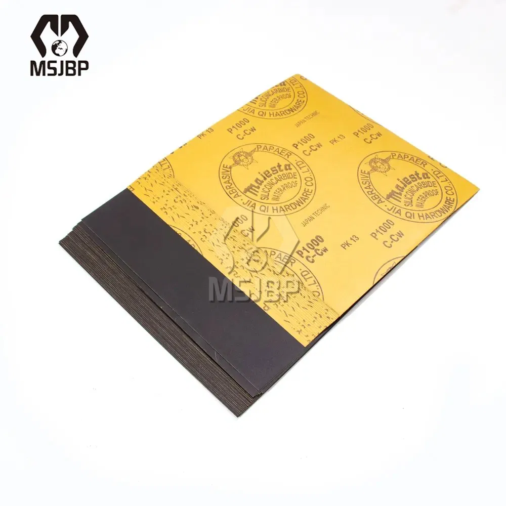 Majesta Black Silicon Carbide Waterproof Sandpaper