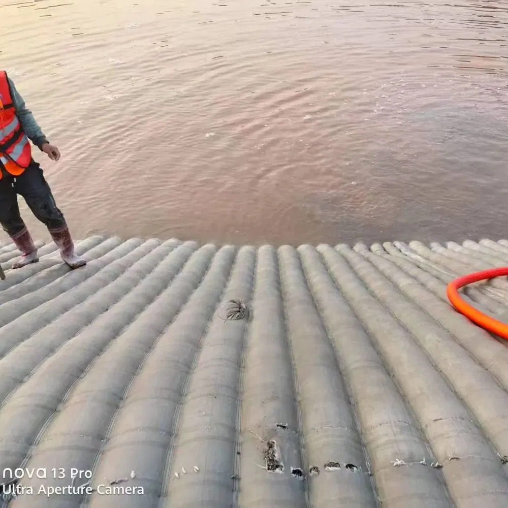 Pet/PP Woven Geotextile Mattress Concrete Mattress for Channel Slope Coastal Protection