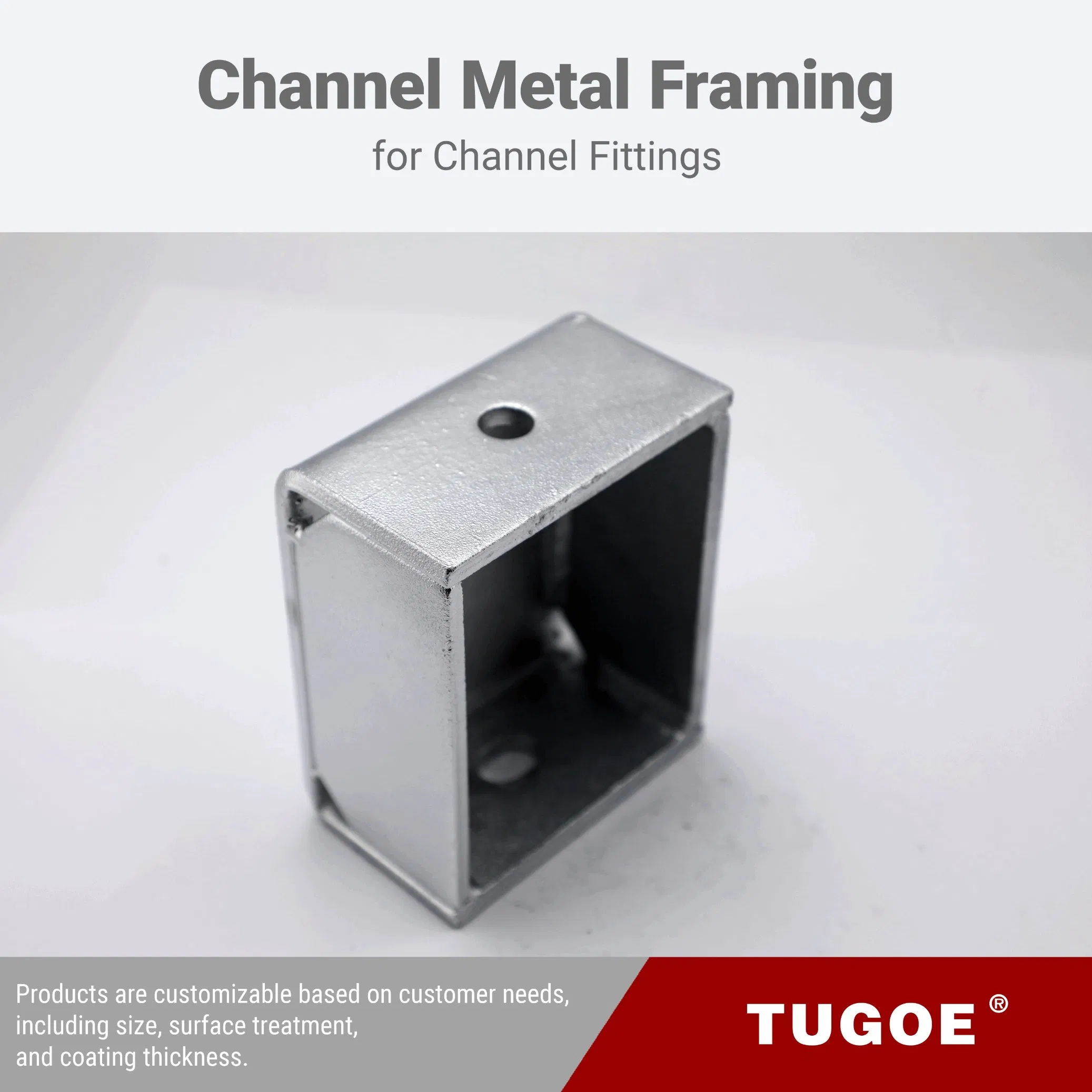 Wholesale Heavy Duty Electro Galvanized Square Adjusting Fittings Steel C Channel