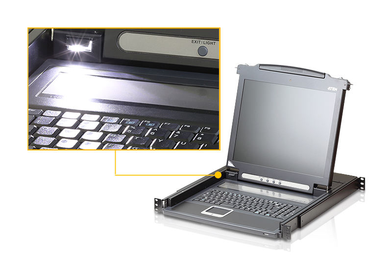 KVM-консоль Aten CL1000M 17 дюймов, стойка, USB/PS2