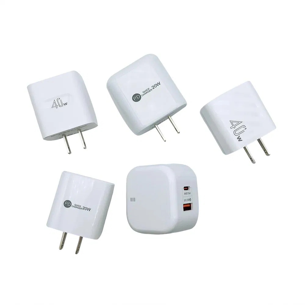 USB Wall Charger Suitable Fast Charging Power up to 40W Quick Charge Phone Accessories