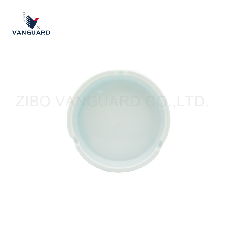 Wholesale Simple Round Outdoor Indoor Custom Ceramic Smoking Ashtray with Logo
