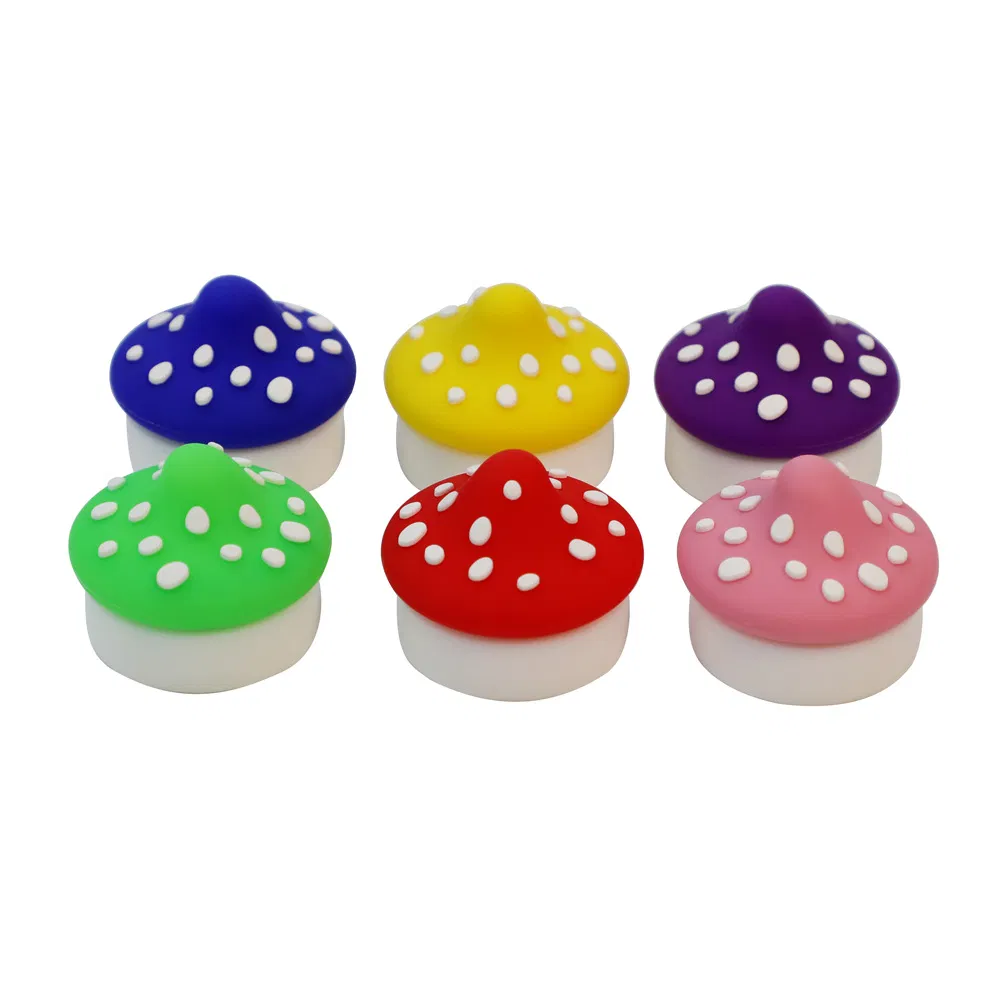 5ml Mushroom Smoking Silicone Jar Various Styles Mini Silicone Box Smoking Accessories DAB Tool