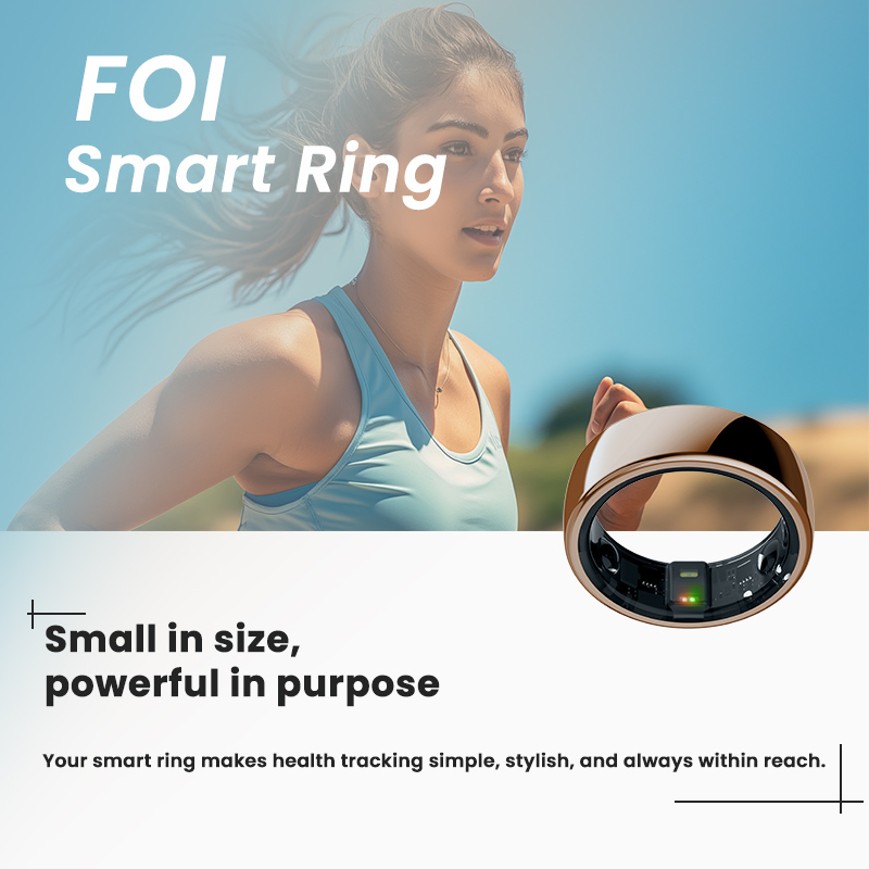 Smart Ring Tracker, IP68 Waterproof Fitness Smart Tracker for Heart Rate Monitor Sleep Quality Exercise Data Smart Ring for Women Men