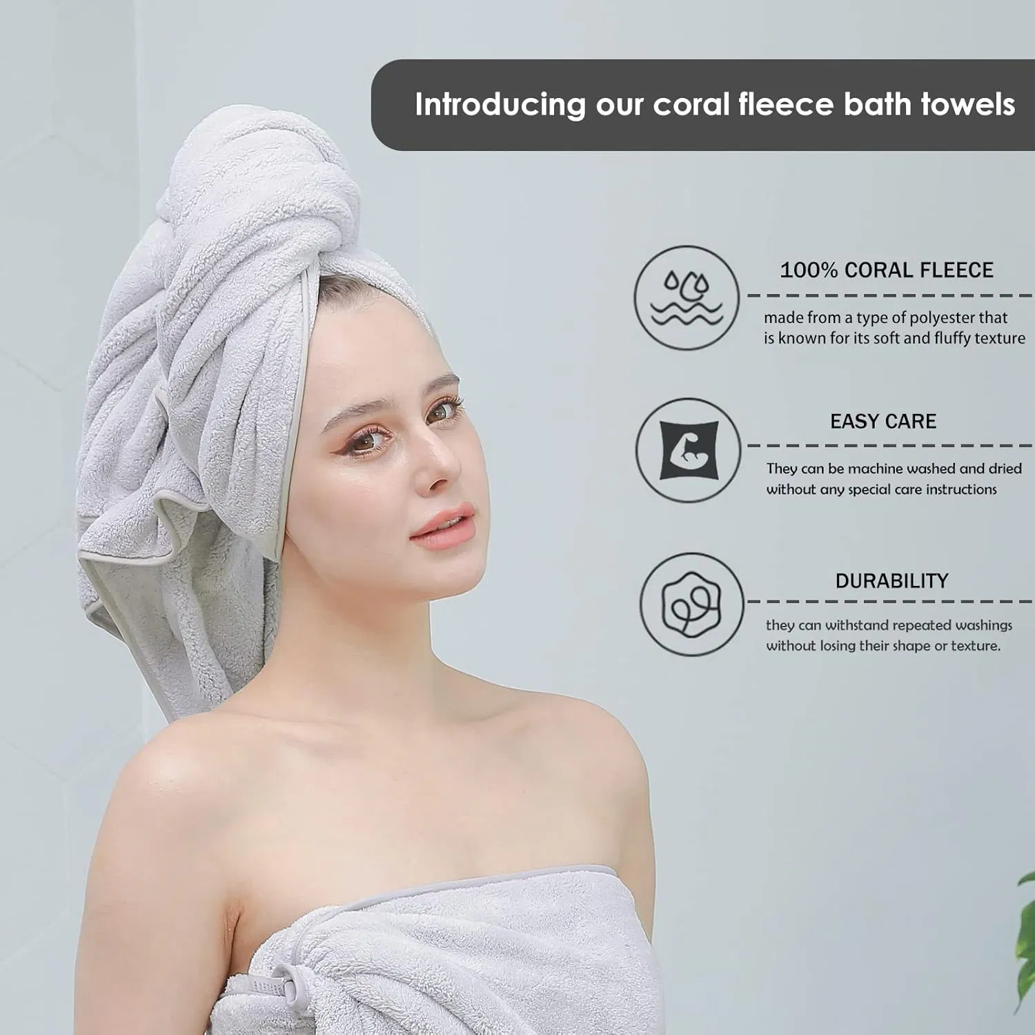 Luxurious Extra Large Fast-Drying Microfiber Bath Towels for Beach