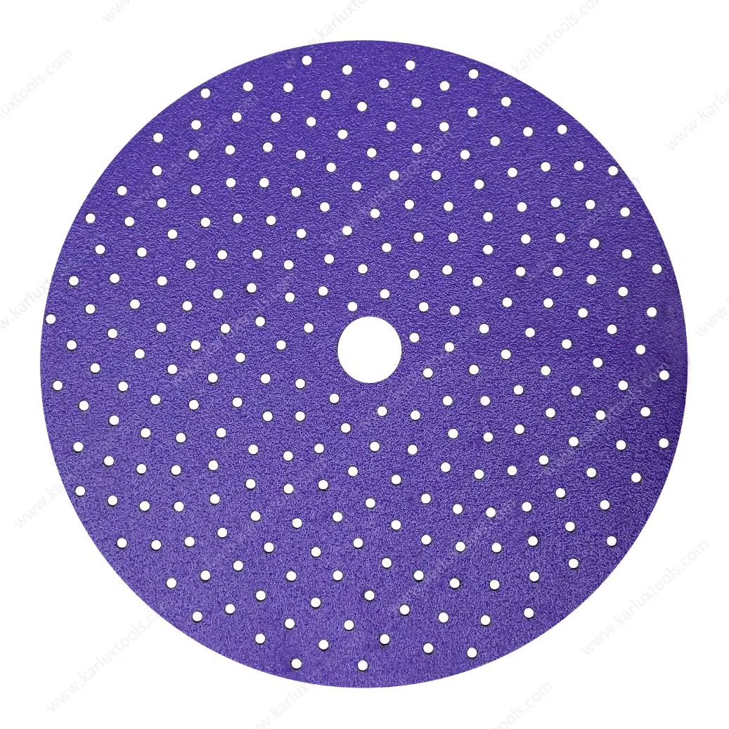6 Inch (150mm) Purple Round Disc Sanding Paper Grit P80-2500 Multiple Hole Sandpaper Disc for Vacuum Sander