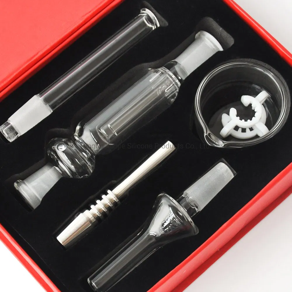 10mm Micro Nc Nectar Collector Kit with Stainless Steel Nail & Glass Tip Red Box Nectar Collector
