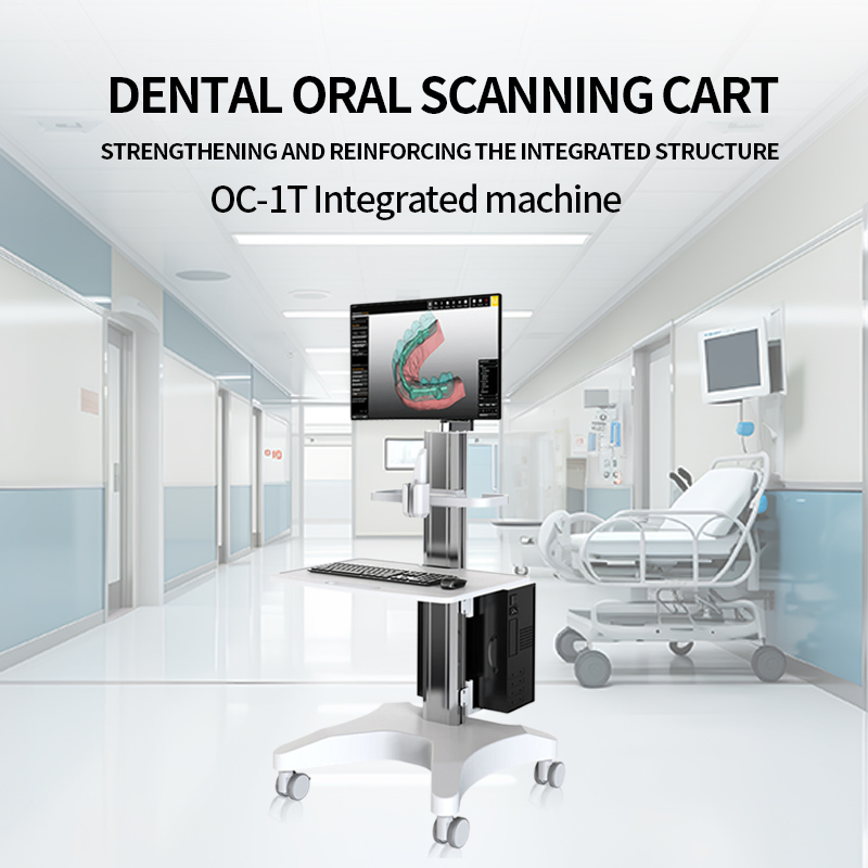 Multi-Functional Medical Trolley with Storage and Monitor Mount