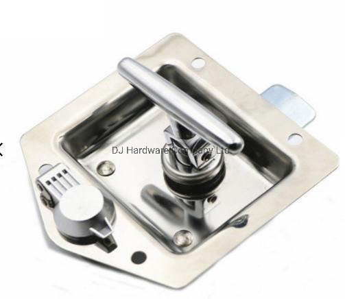 Car Truck Trailer Folding T Recessed Paddle Shape Tool Box Latch Lock