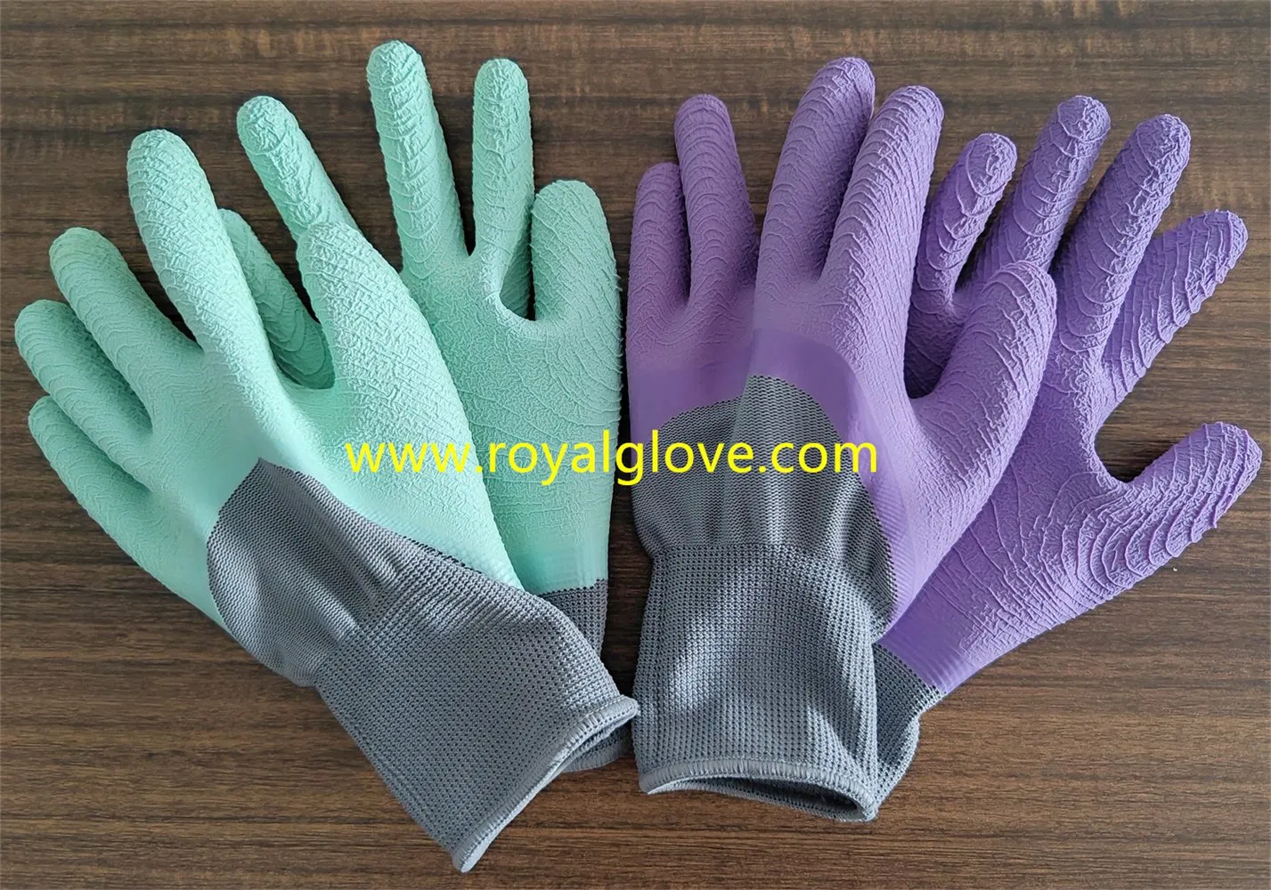 Latex Crinkle 3/4 Coated Safety Work Gloves/Garden Gloves /Industry Work Gloves / Handling Working Gloves