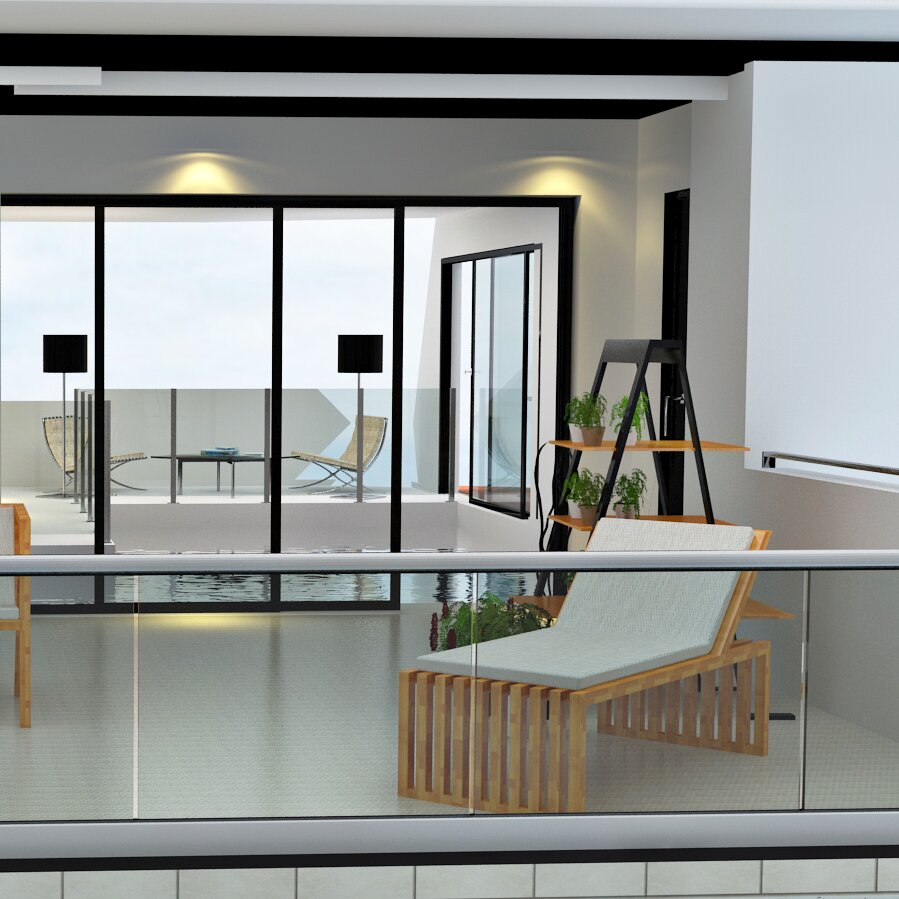 Frosted Privacy Stainless Steel Tempered Glass Handrail for Balcony Balustrade (DMS-B2117)