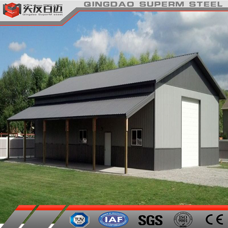 Expandable Prefabricated House Garden Office Homes Sheet Metal Pole Barn