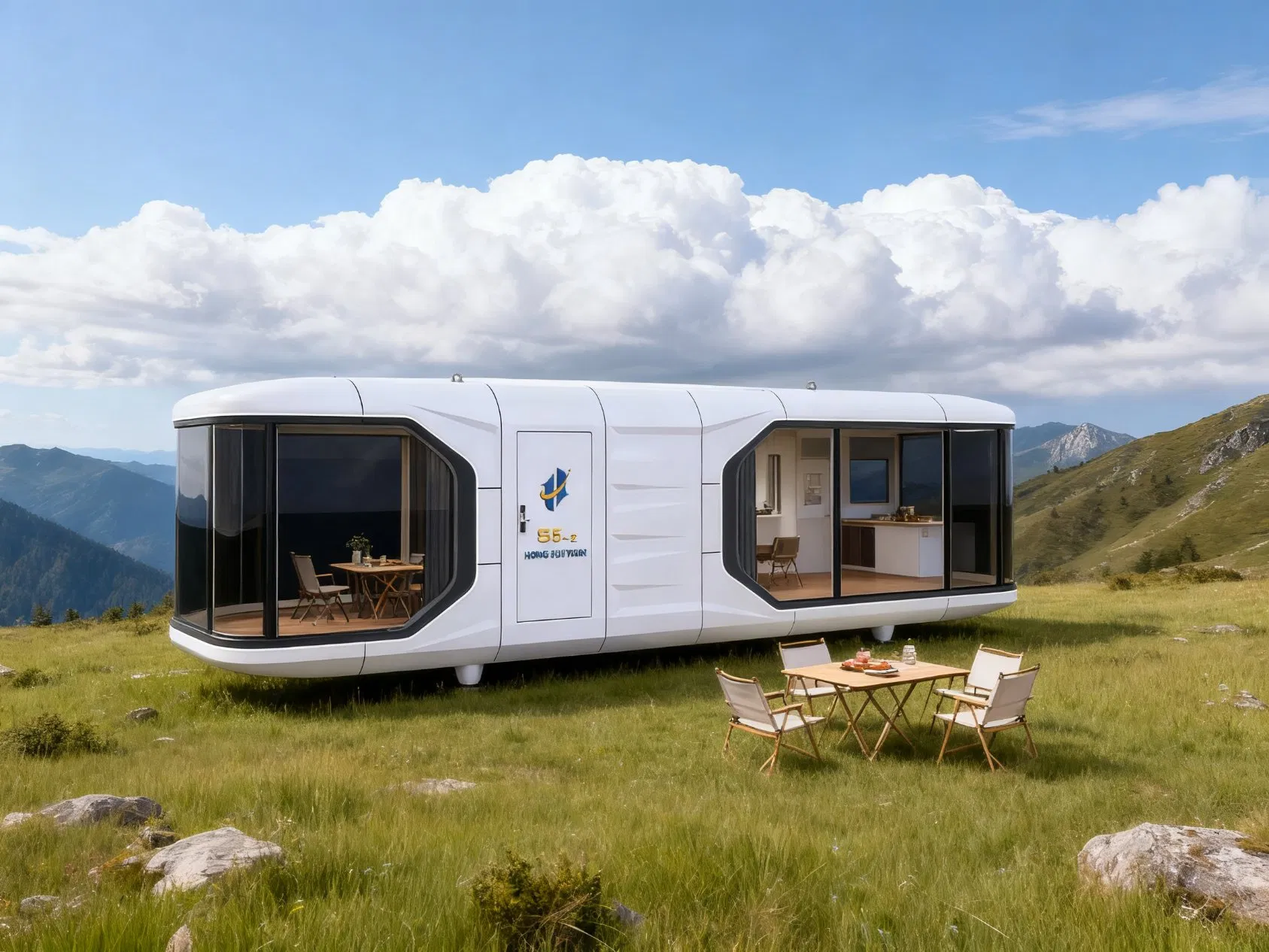 Eco-Friendly Intelligent Space Capsule House for Versatile Living Solutions