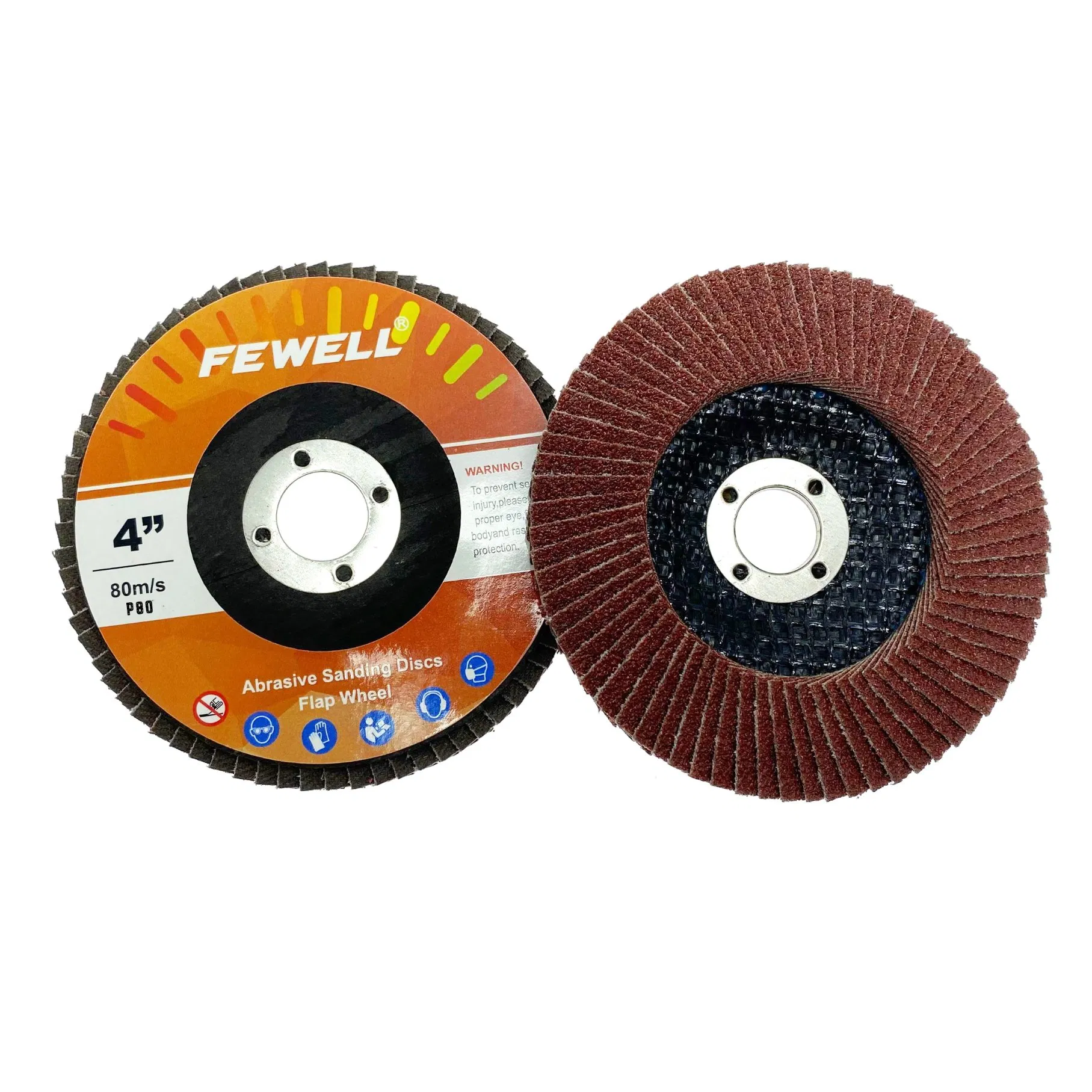 4" 100mm Grit 80 Silicone Carbide Abrasive Wheel Flexible Sanding Flap Disc for Grinding Metal Stainless Steel