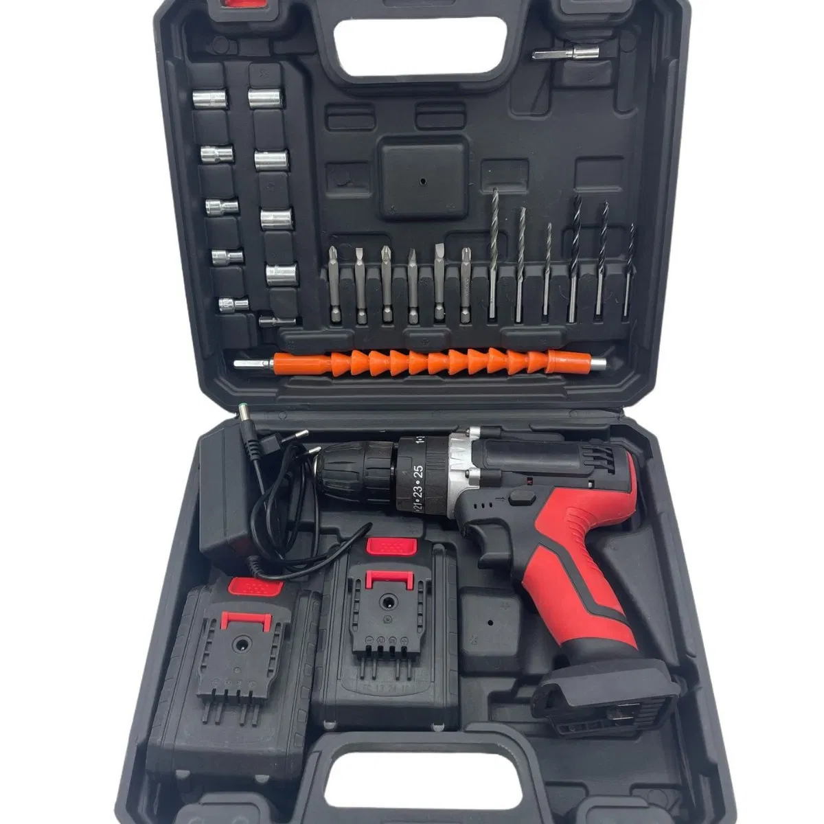Multi-Function Lithium-Ion Cordless Drill Set with Complete Accessories Dual-Speed Impact Drill