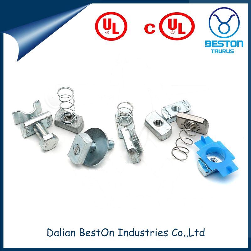 Dalian Beston M6 to M18 Size Electrical Galvanized Strut Nut Wholesale OEM Customized China Plastic Wing Channel Nut Manufacturing Professional Wing Channel Nut