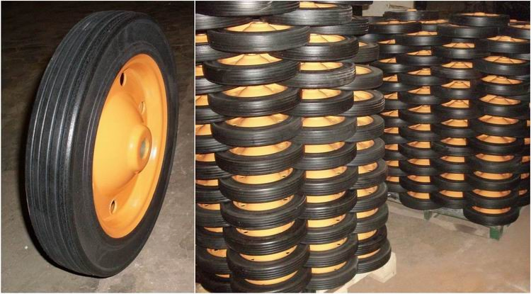 Solid Rubber Wheels with 7X1.3
