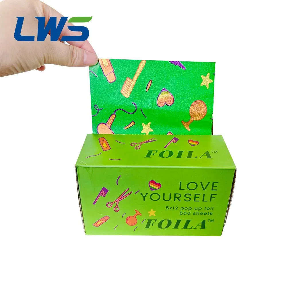 Фольга для волос Pop-up с тиснением, 500 шт.