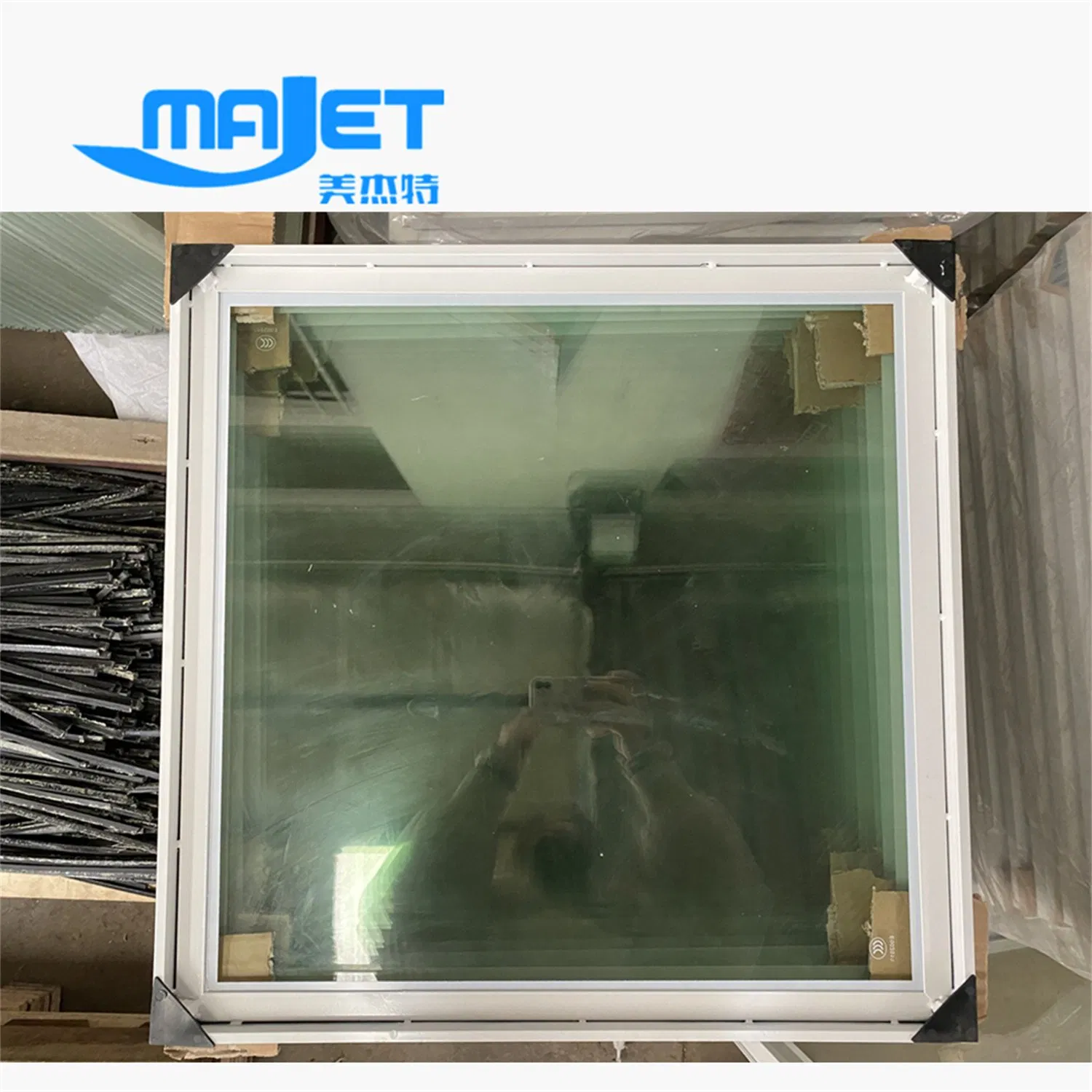 Прозрачная стеклянная панель для фальшпола 600x600 мм