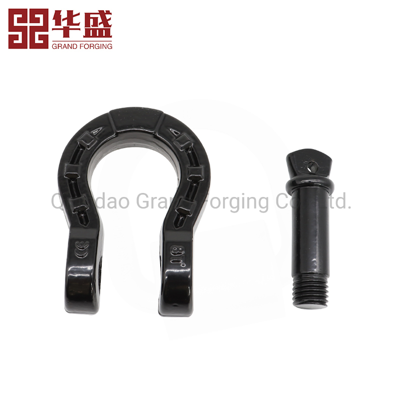 Self-Design High Tension Alloy Steel Forged D Shackle Trailer Shackle