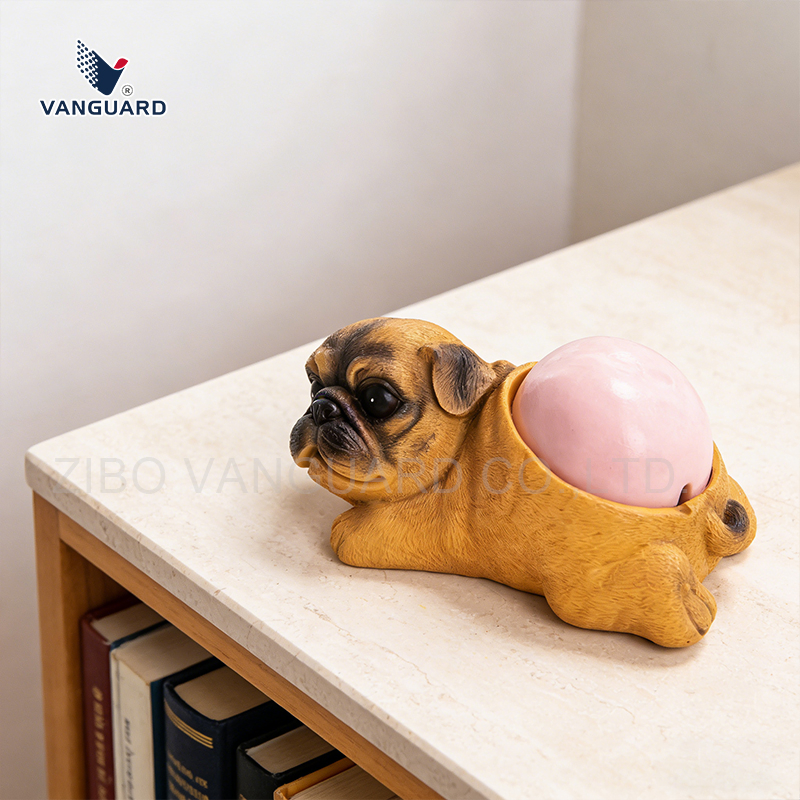 Dog Design Statue Resin Ornament Handicraft Custom Resin Ashtray for Home Decor