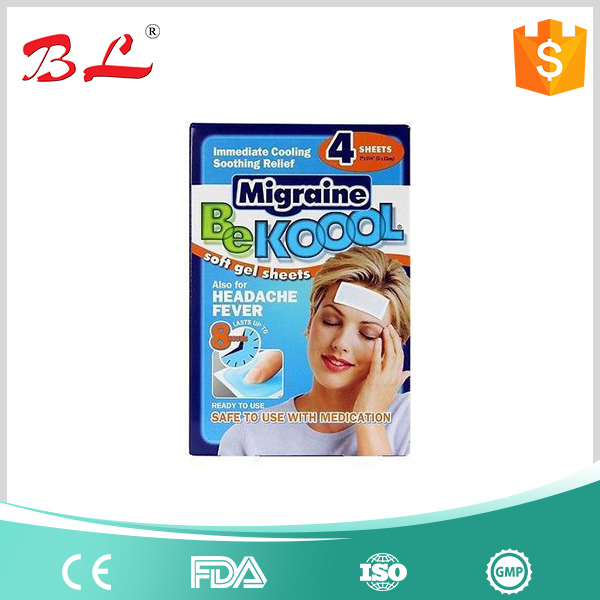 Fever Cool Patches, Headache Pain Relief Cooling Gel Patch L49