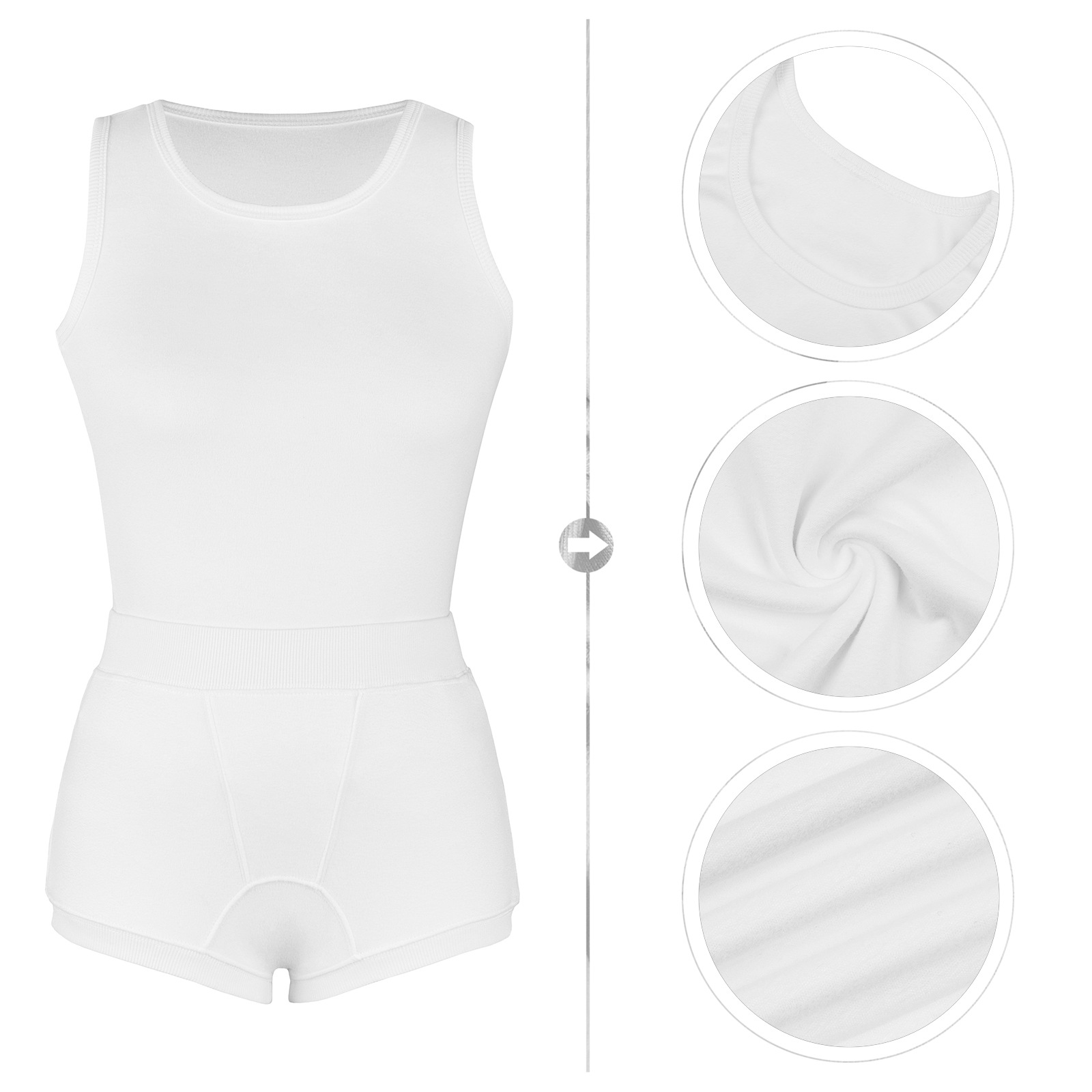 Комбинезон женский в рубчик с вышивкой модный