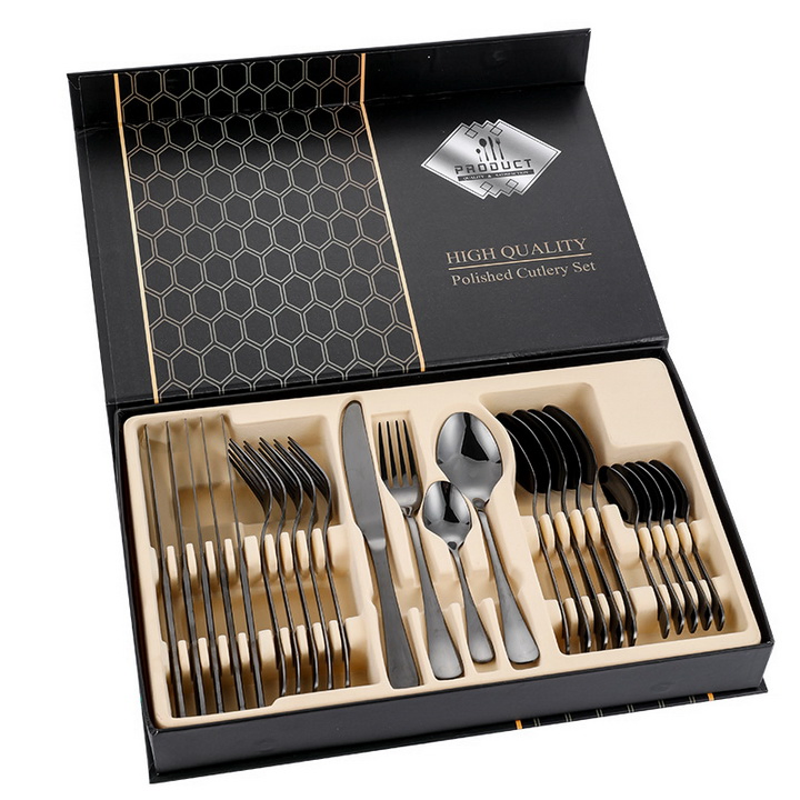 Amazon Special Gift Box Steak Knife, Fork and Spoon 1010 Stainless Steel Cutlery Set