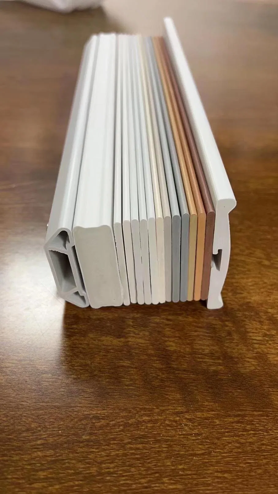PVC Vinyl Faux Wood Window Blinds Bottom Rail
