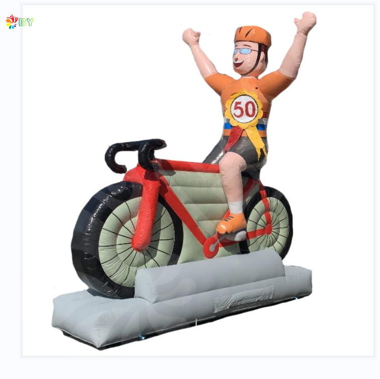 Factory Custom Cheap Holland Cartoon Balloon 3m High Giant Inflatable Biker Balloon