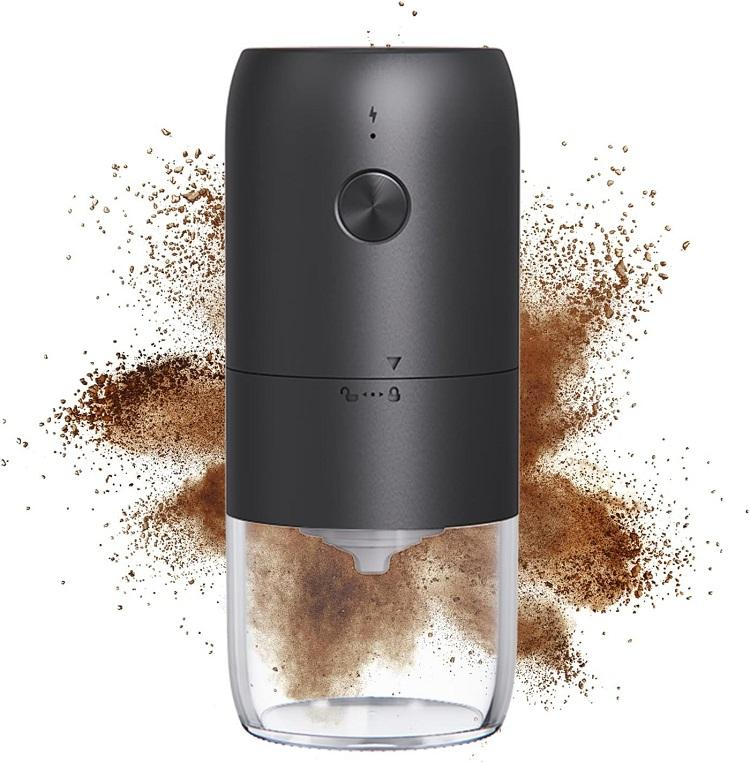 USB Rechargeable Wireless Coffee Grinder Adjustable Coarseness Electric Grinder