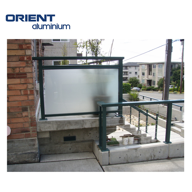 Modern Design Outdoor Balcony Fence Aluminum Base Railing System Indoor Glass Railing