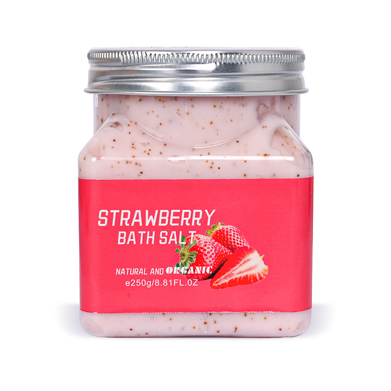 Beauty Cosmetics Skin Care Exfoliating Bath Salt Strawberry Body Scrub Facial Scrub