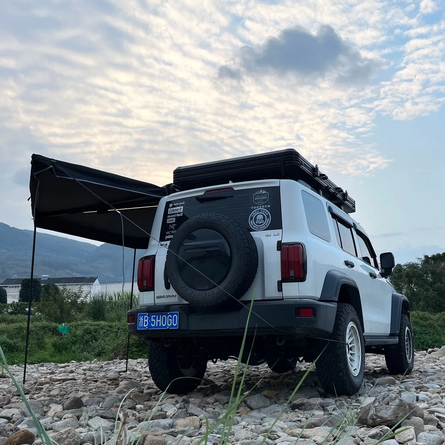 180 Degree Freestanding Cover Conditions Overland Vehicle Camping Car Side Awning