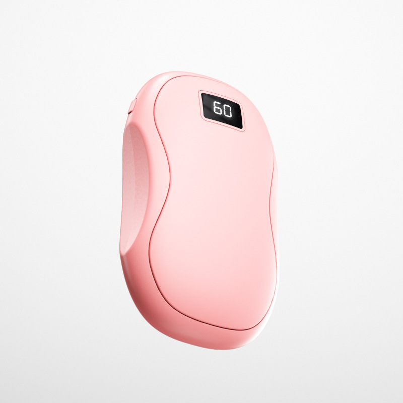 Cross-Border New USB Mini Rechargeable Three-Speed Digital Display Hand and Foot Warmer