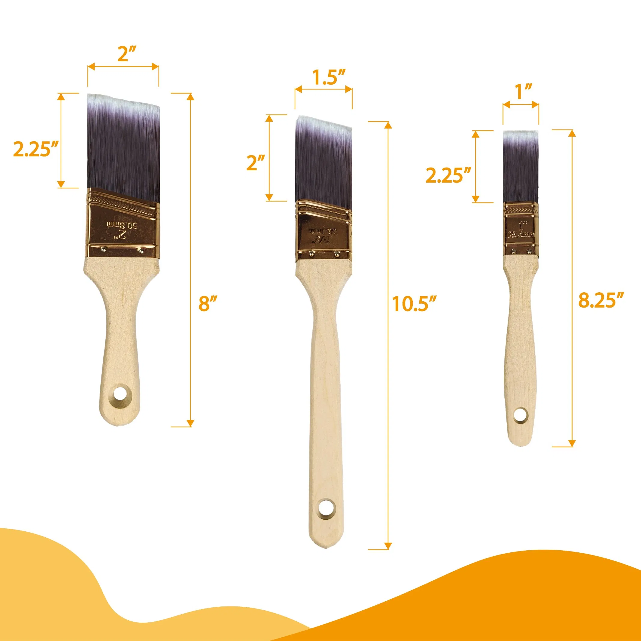 Paint Brush Set 5PCS Amazon Hot Selling Decorating Brushes for Wall Painting