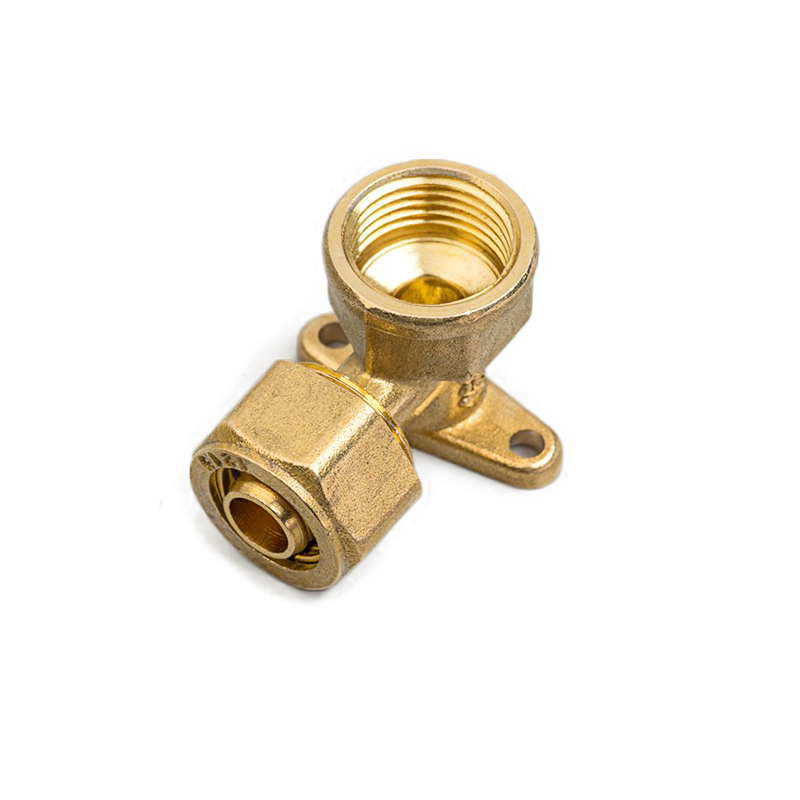 Brass Compression Fittings Water Pipe Fittings Wall Plated Elbow