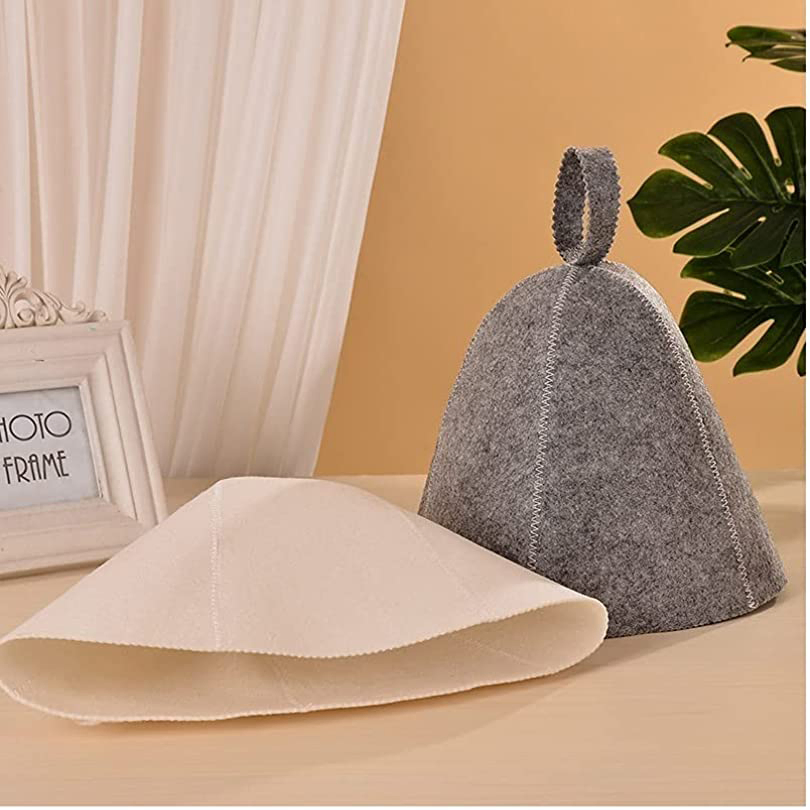 Cute Wool Bath Hats for Men/Women - Soft & Warm Thermal Protection