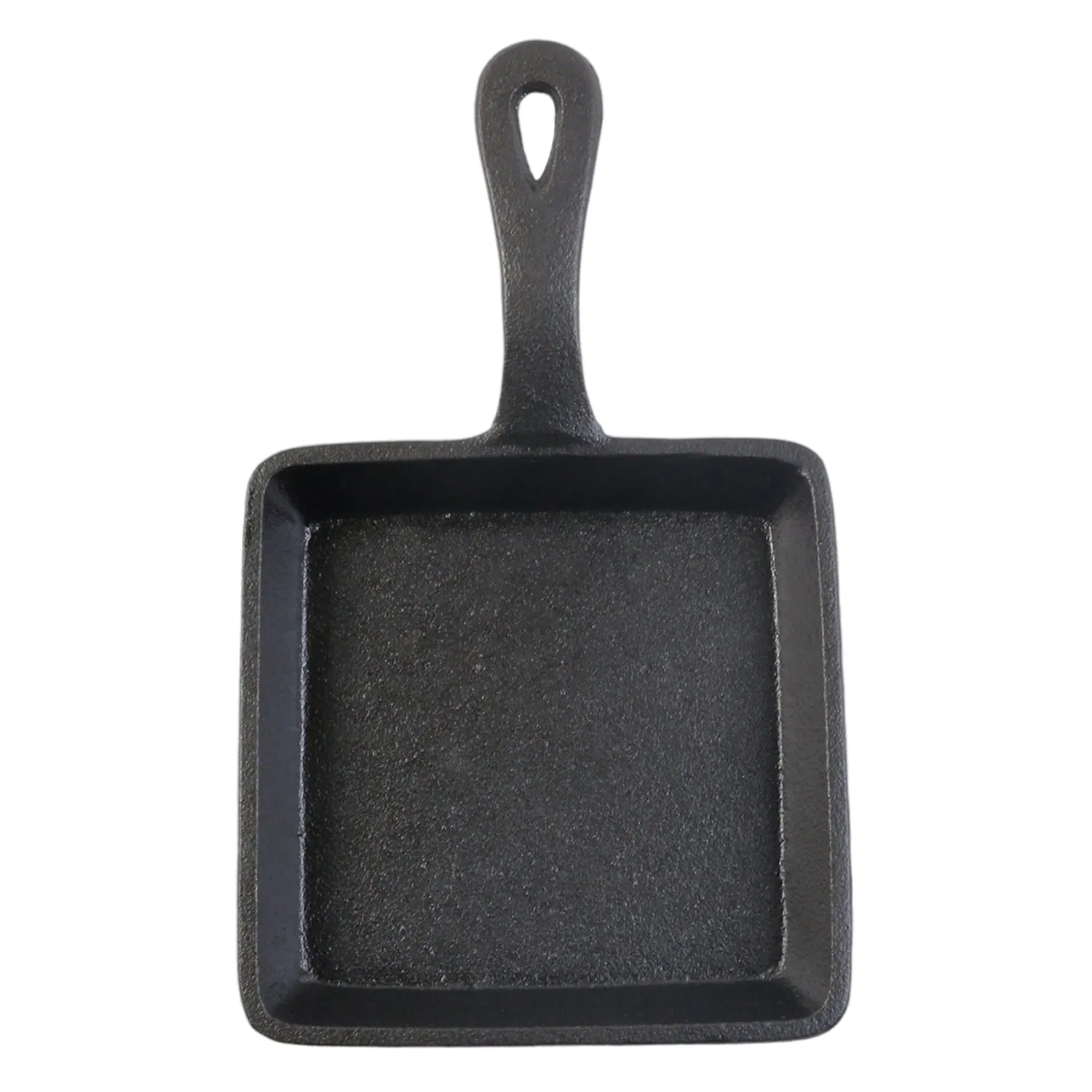 Чугунная сковорода квадратная с антипригарным покрытием