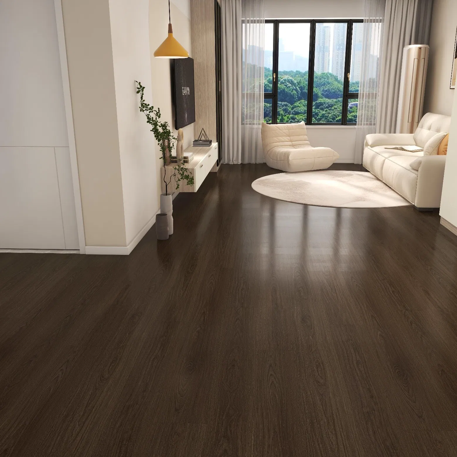 Водостойкие противоскользящие SPC плиты 4-7 мм для пола