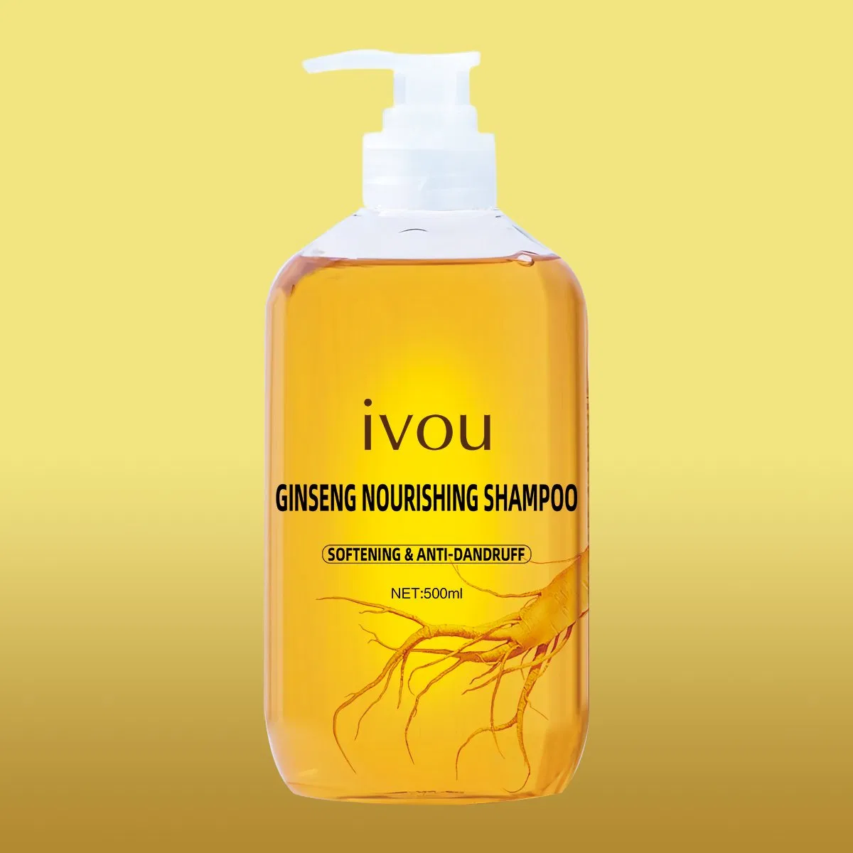 Long Lasting Safe Silky Ginseng Shampoo for Sensitive Scalp and Hair Health